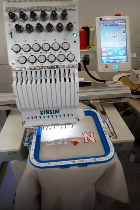 embroidery in frame