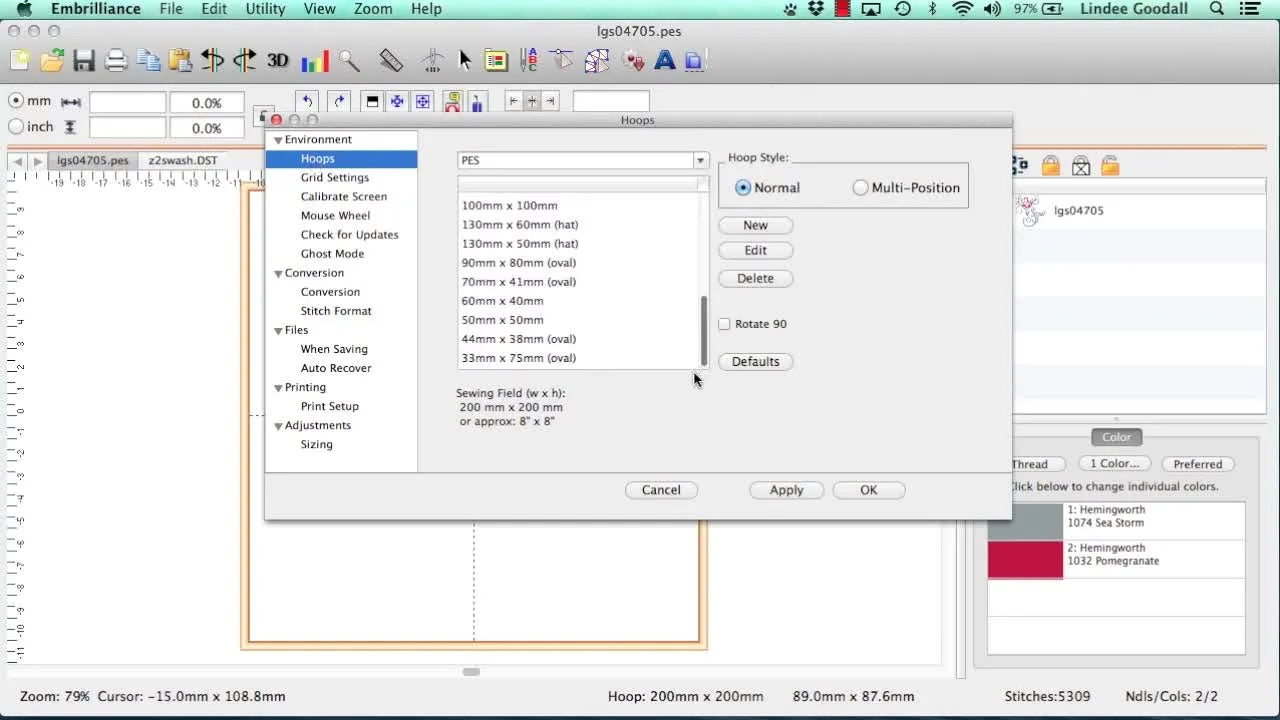 Stop Fighting the Screen: Change Hoop Size in Embrilliance (and Make Any Hoop—Even Magnetic—Behave)