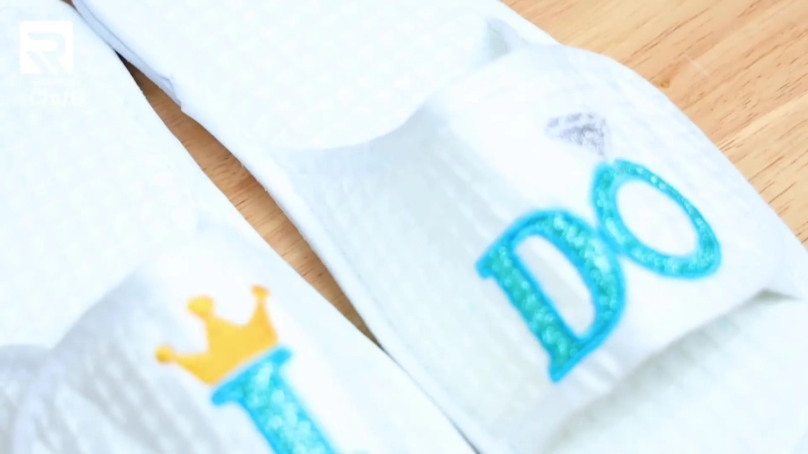Bridal Slippers That Don’t Slip: A Pro’s Workflow for the Ricoma 8-in-1 Device, Sticky Stabilizer, and Glitter Vinyl Appliqué