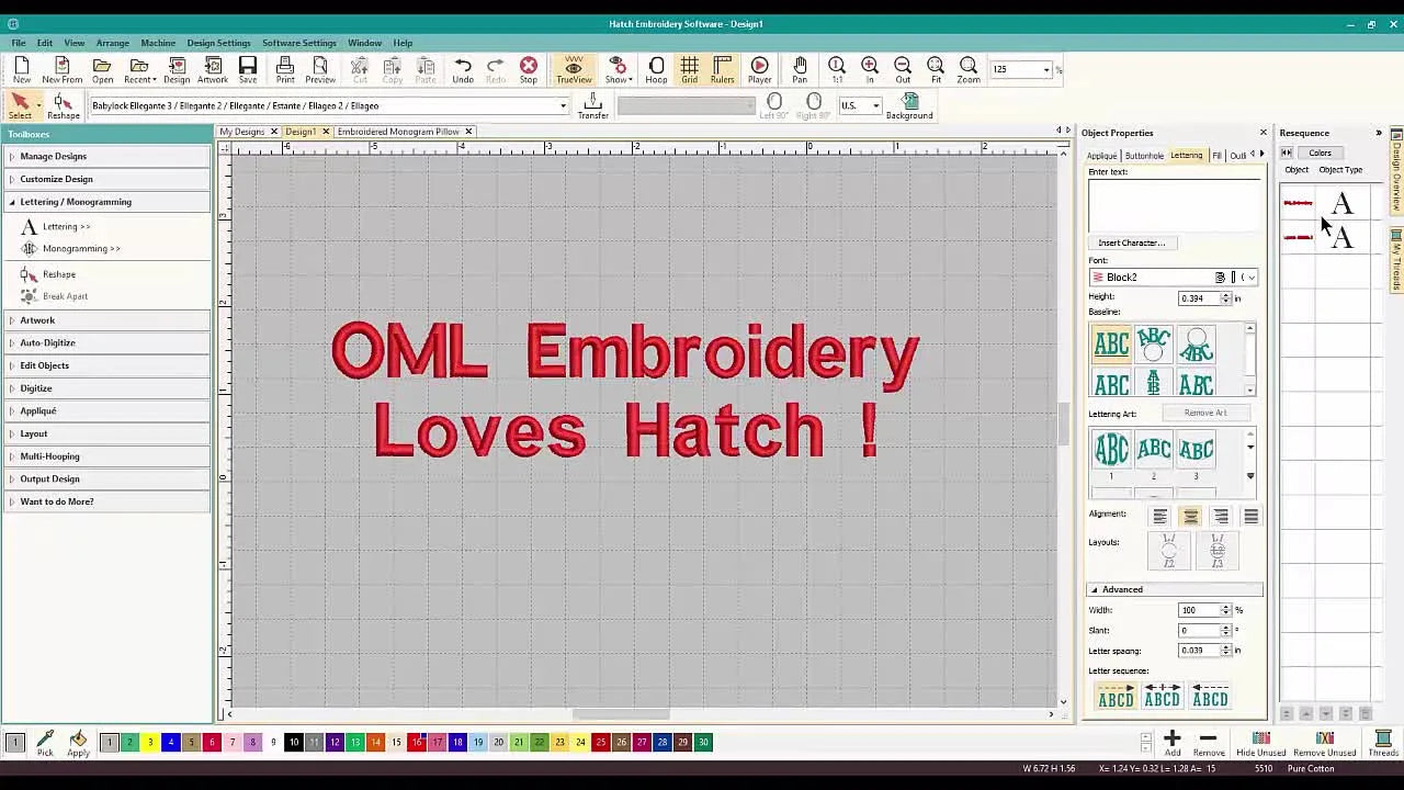 Hatch Break Apart Tool for Lettering: Split Text into Lines, Words, Letters (and Even Satin Columns) Without Retyping