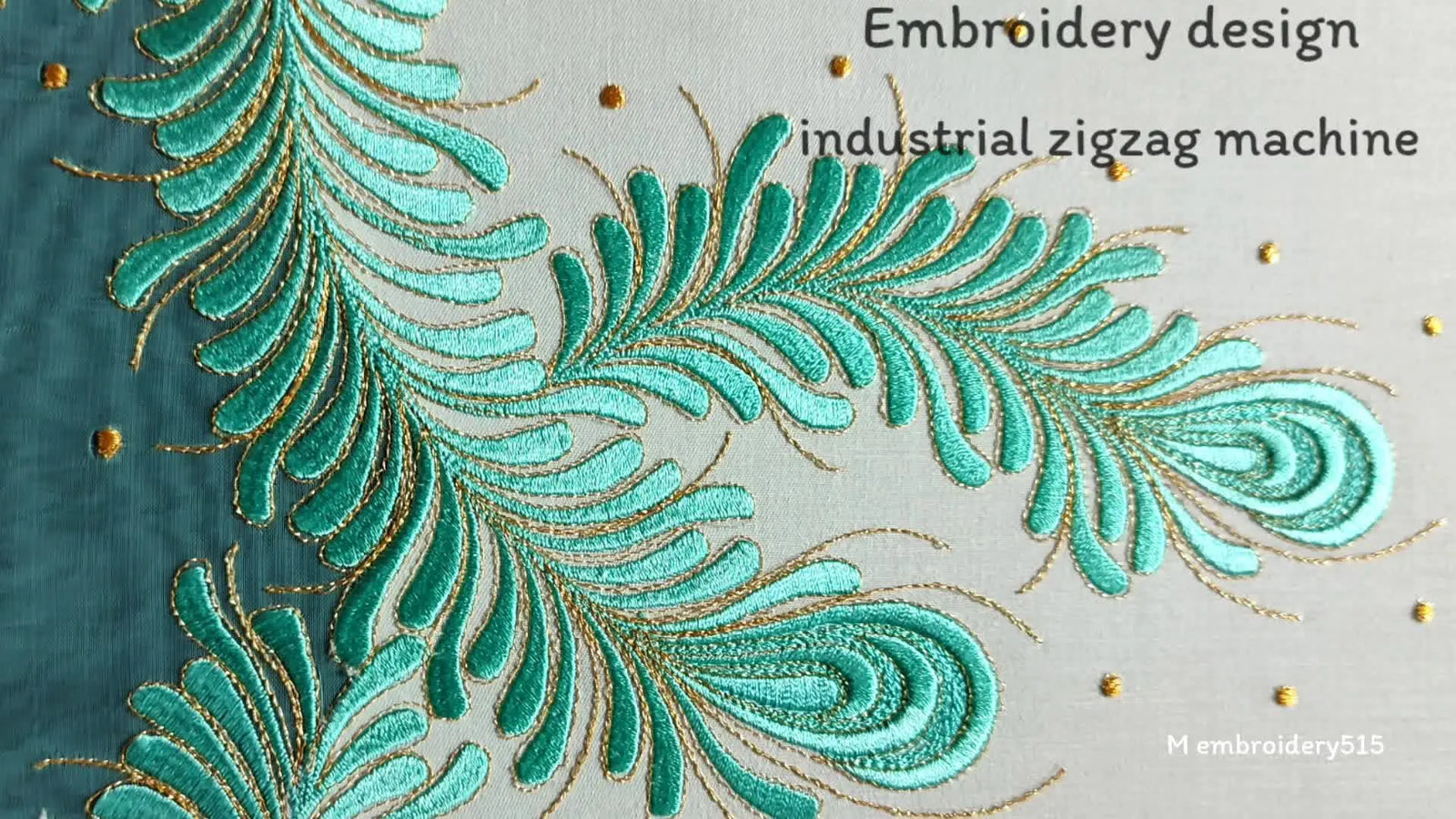 Mastering Free‑Motion Zigzag Embroidery: Feather Design on Sheer Fabric