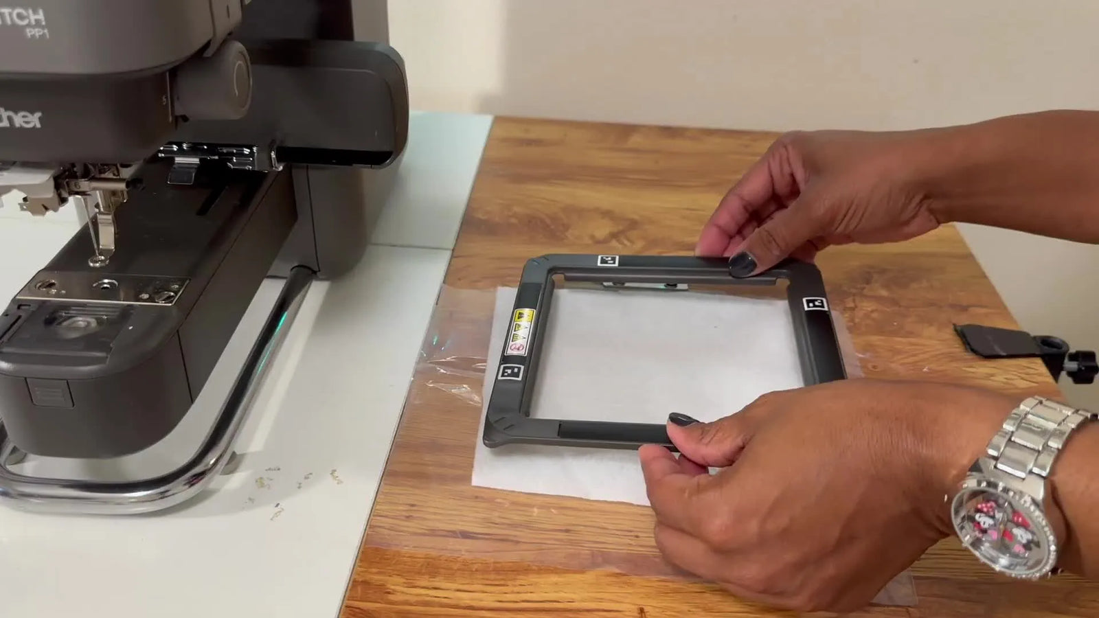 Brother Skitch PP1 Patch Hack: Using 3.5 mil Plastic Sheeting + the Brother 4x4 Magnetic Frame (Without the Usual Stabilizer Drama)