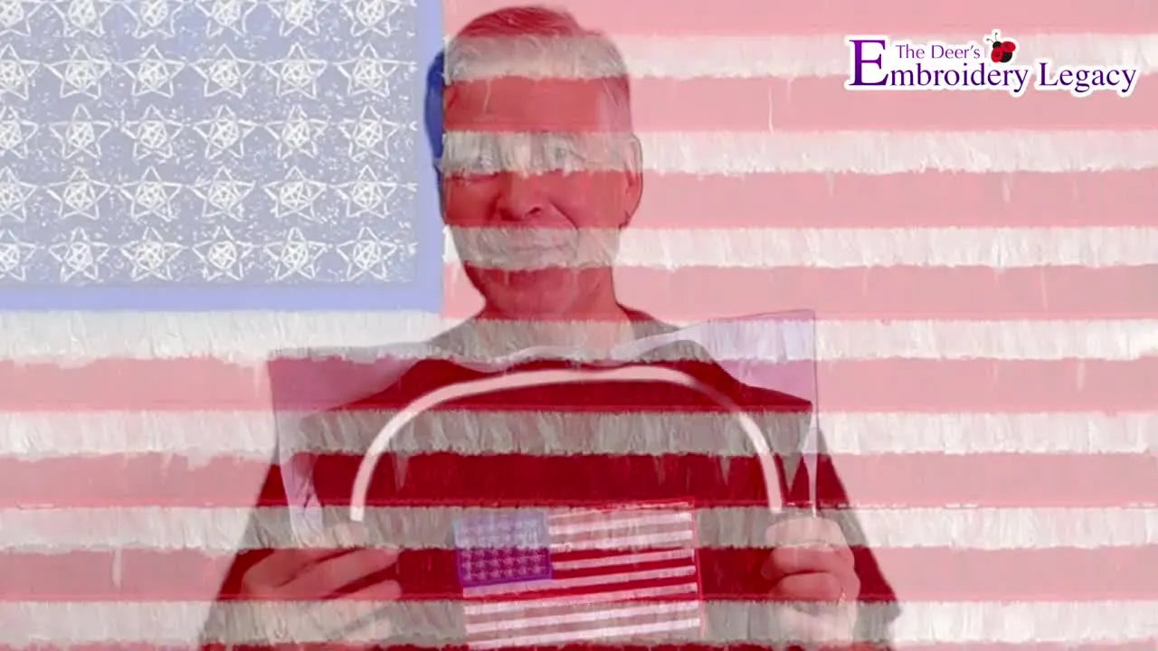 Faux Chenille Fringe Embroidery on a US Flag: The Clean, Repeatable Method (and the Cutting Mistakes That Ruin It)