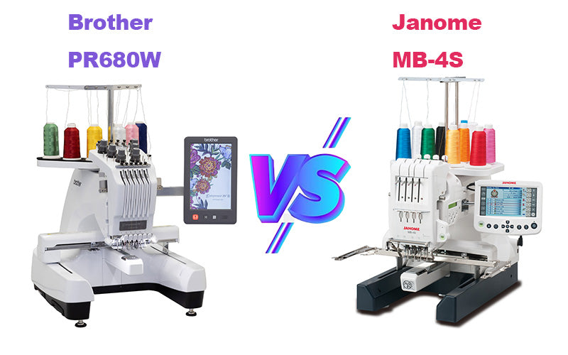 Brother PR680W vs Janome MB-4S: Deep Comparison of Embroidery Machines