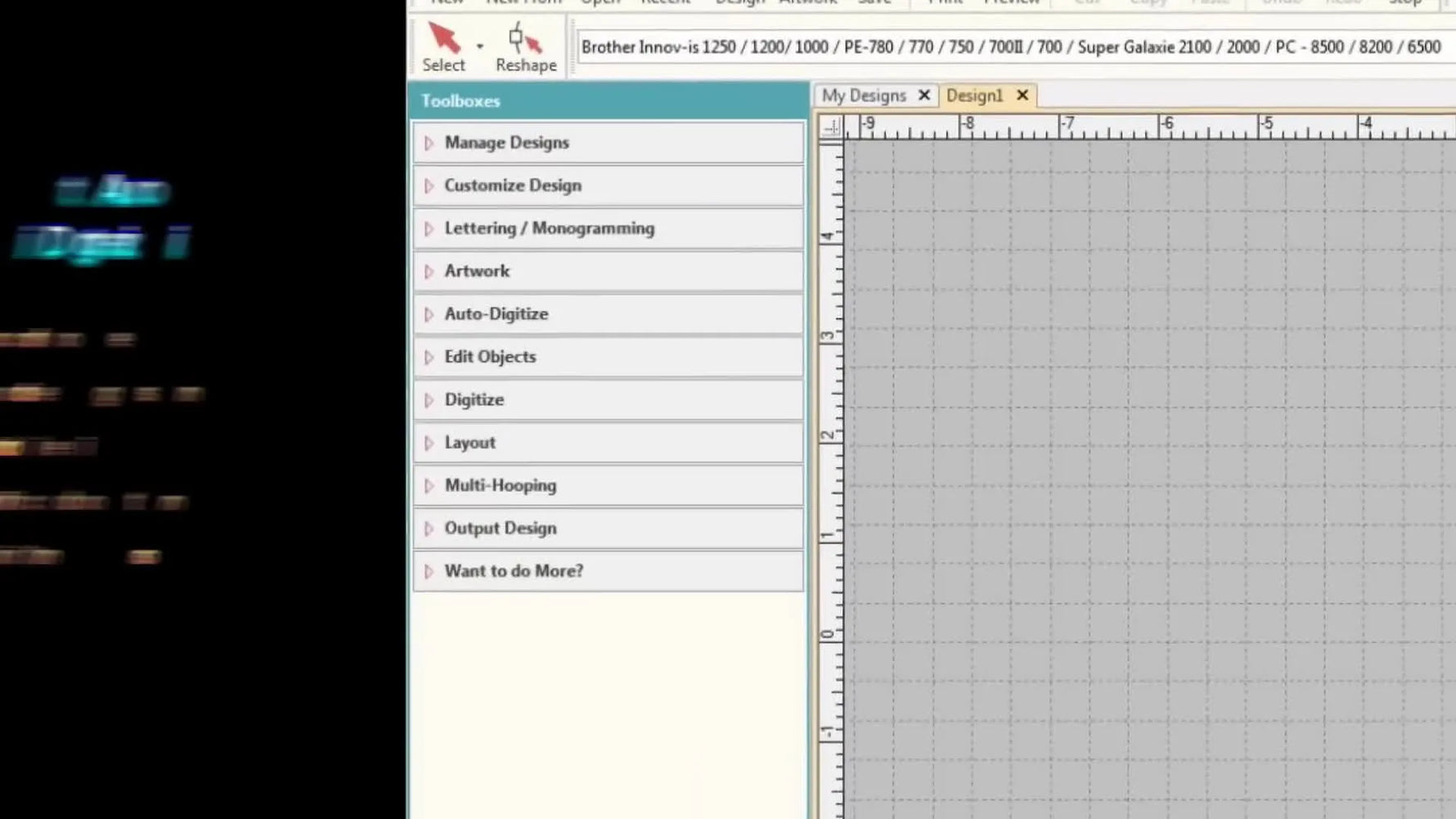 A screen capture shows Hatch’s Auto-Digitize toolbox beside an imported cartoon image, ready to convert artwork into stitches.