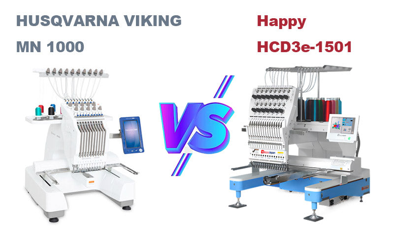 HUSQVARNA VIKING MN 1000 vs Happy HCD3e-1501