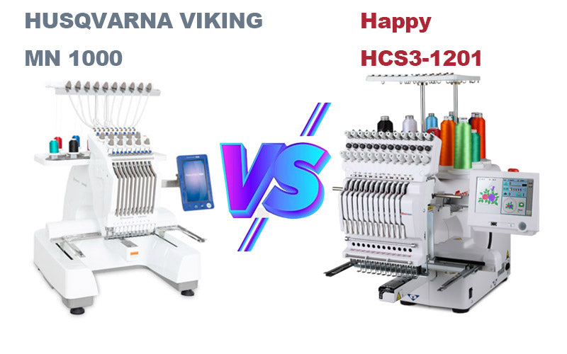 HUSQVARNA VIKING MN 1000 vs Happy HCS3-1201