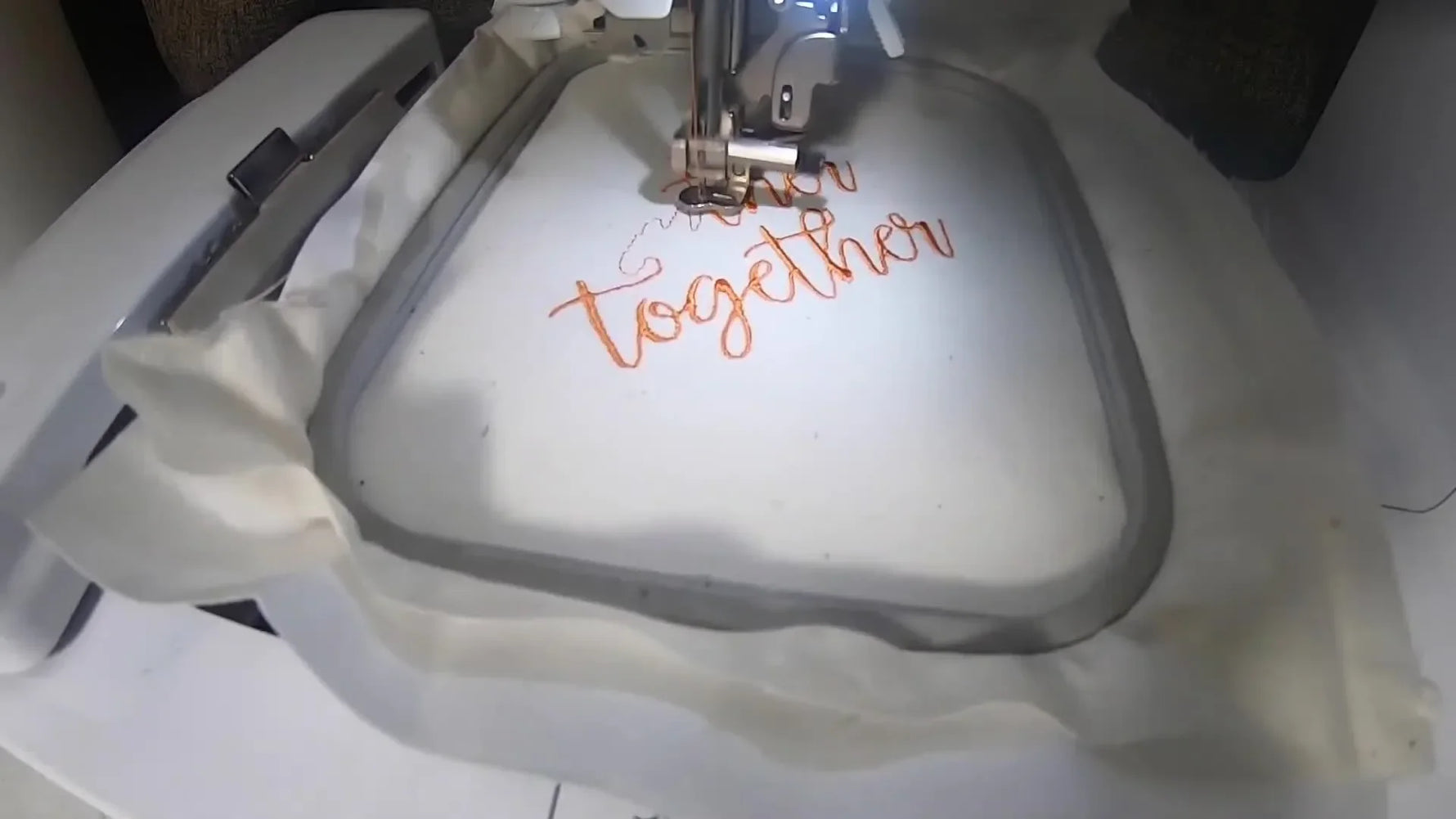 Completed 'gather together' text