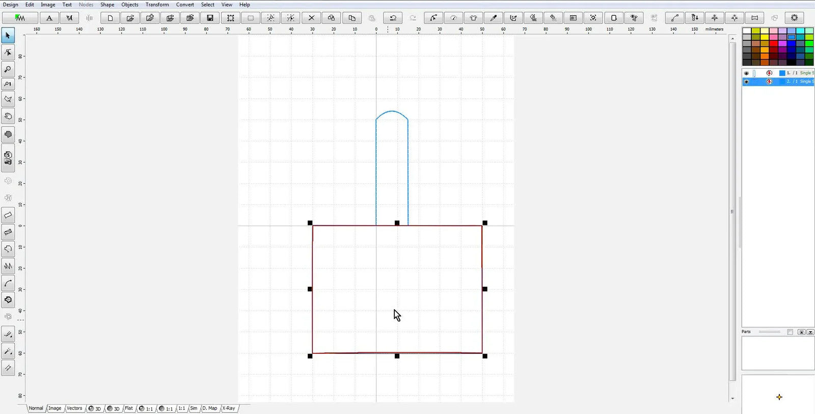 Digitizing a Vinyl Snap Tab in Embird: The 50mm/15mm Outline That Actually Stitches Clean (and Fits a 5x7 Hoop)