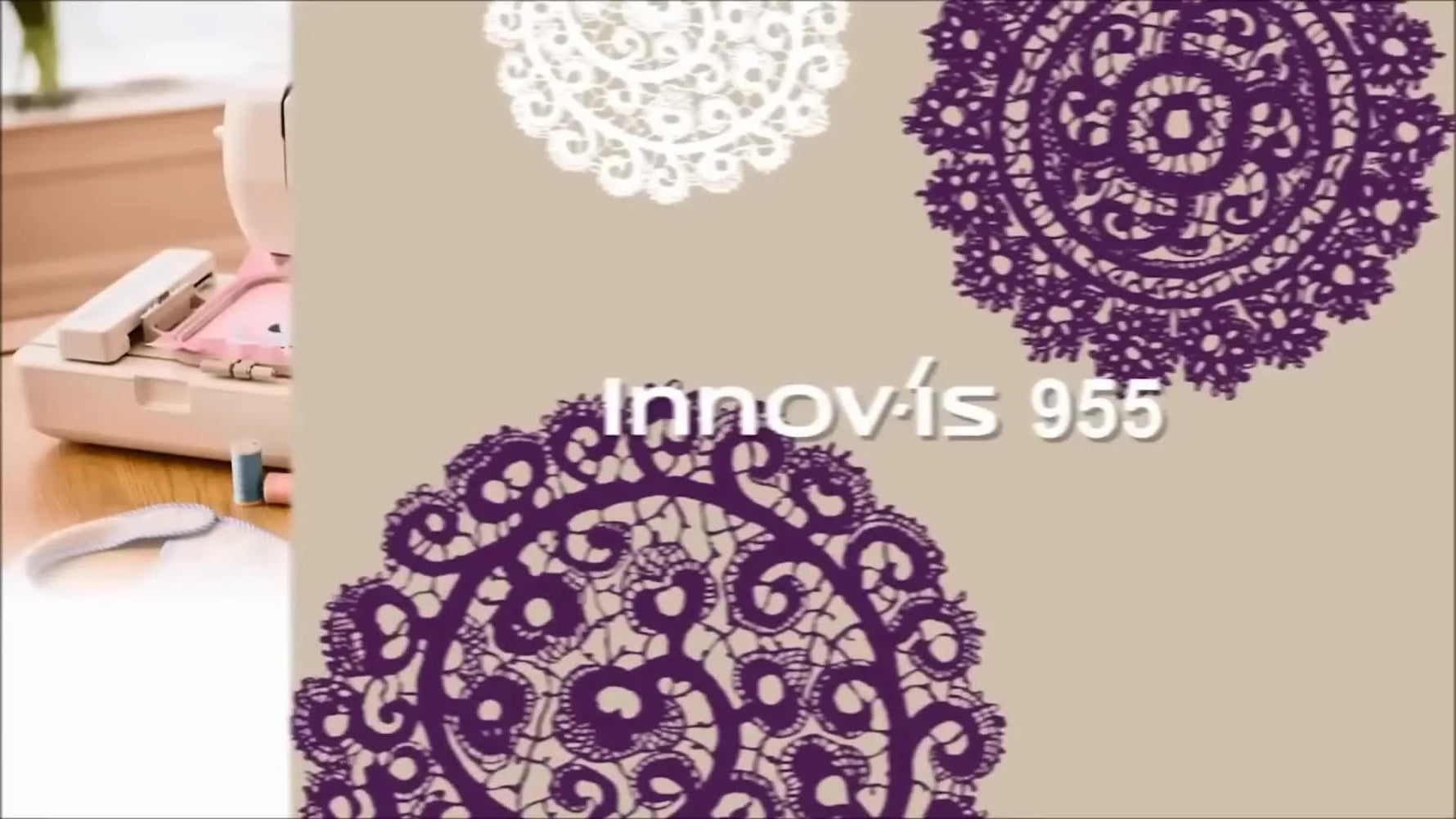 Brother Innov-is 955 sewing and embroidery machine with baby clothing