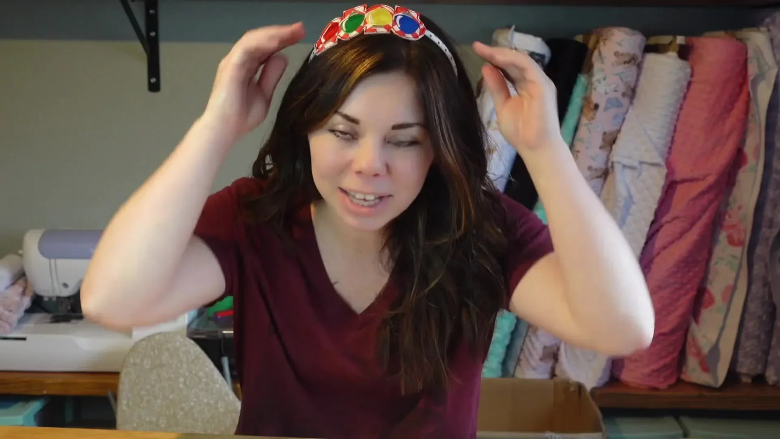 DIY Christmas Light Headbands with Embroidery Vinyl (Beginner-Friendly In‑The‑Hoop Project)