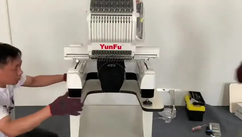 From Crate to Production: Unboxing and Assembling a YunFu Multi-Needle Embroidery Machine (Without the Costly Stand Mistakes)