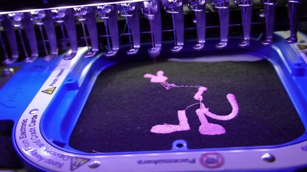 Save a Felt Patch Mid-Stitch: Pink Panther on a Ricoma with a 5.5" Mighty Hoop (No Panic, Just Control)