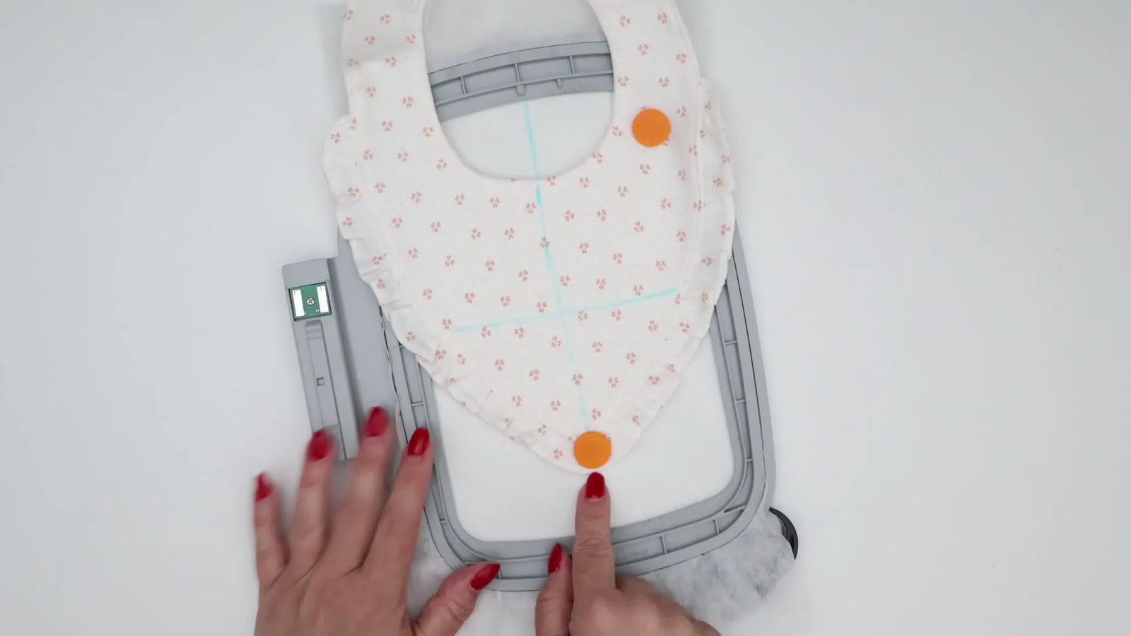 No-Spray Baby Bib Embroidery on a Bernette b70/b79: The Magnetic “Float” Method That Keeps Knits Flat (and Gifts Clean)