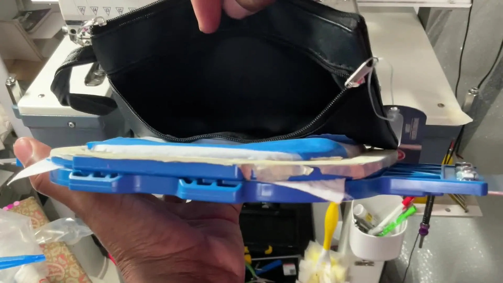 Reverse Hooping a Wrist Wallet with a 5x5 Mighty Hoop: The Clean Way to Stitch Pockets Without Sewing Them Shut