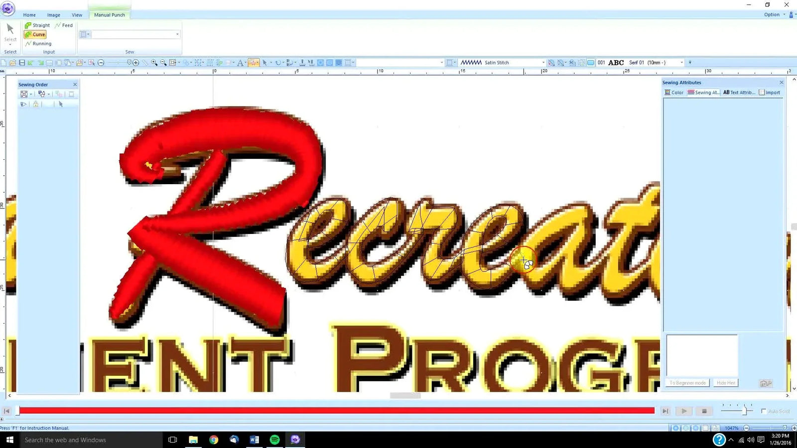 Manual Punch Script in Tajima DG/ML by Pulse: The “Backbone + Curve Block” Method That Stops Sloppy Logos