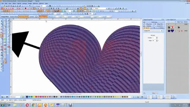 Digitize a Clean Heart-with-Arrow in Wilcom EmbroideryStudio: Turning Satin That Actually Stitches Out (No Auto-Digitizing Regrets)