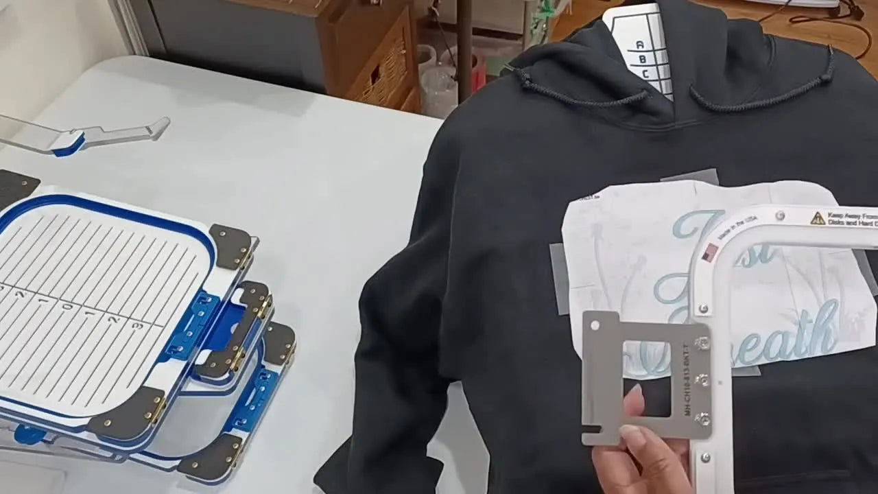 Magnetic Hooping a Thick Hoodie on a Ricoma: The “Just Breathe” Workflow That Prevents Needle Strikes