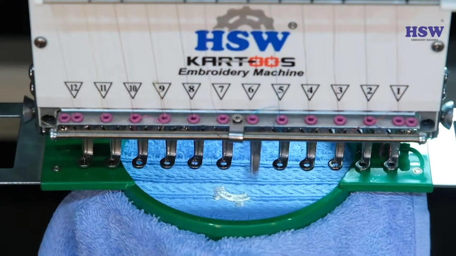 Crisp Logo Embroidery on Terry Towels with an HSW Kartoos: The Fast, No-Fuzz Method That Holds Up in Hotels