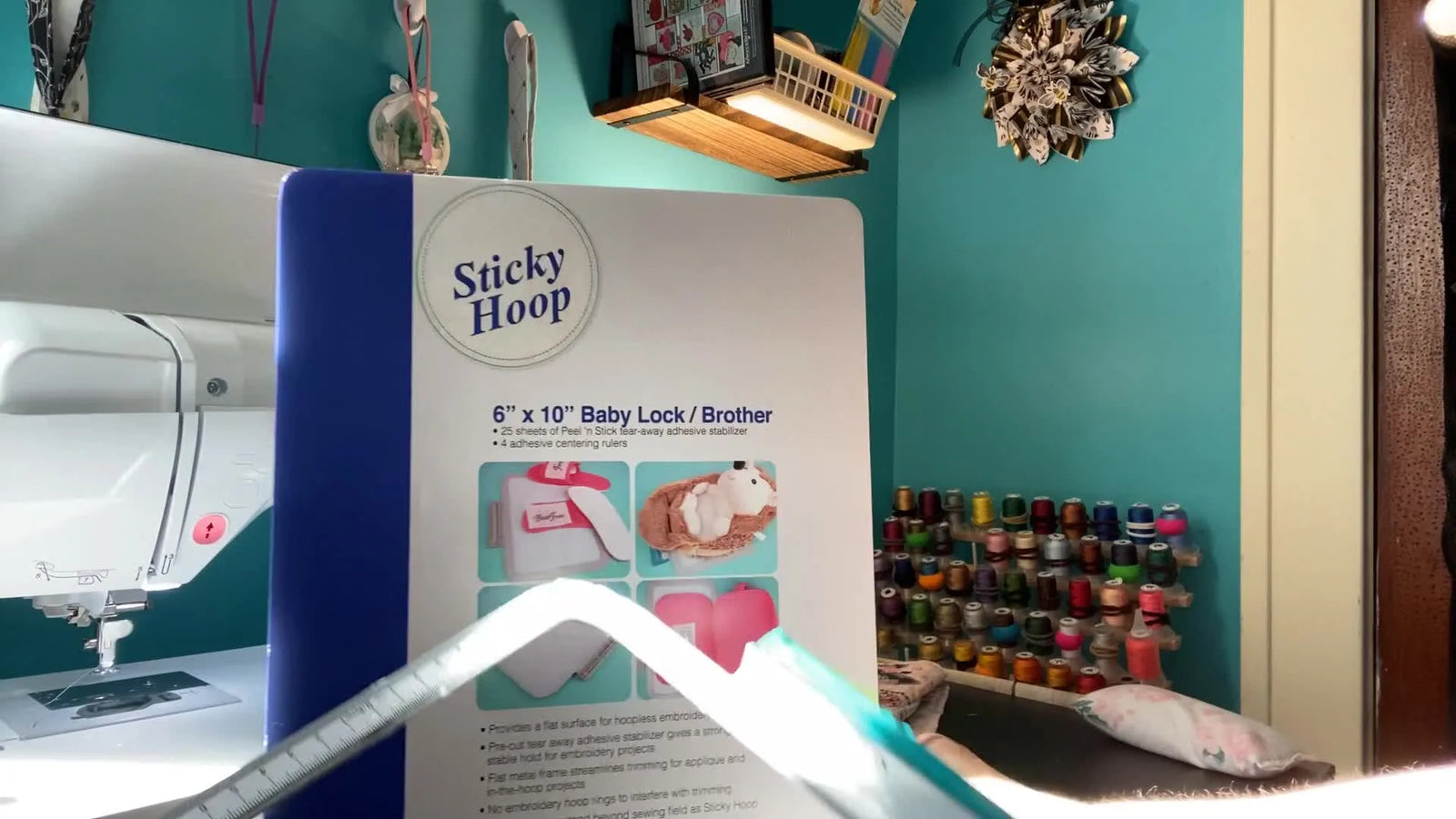 DIME 6x10 Sticky Hoop on a Brother/Baby Lock: The Fast “Hoopless” Setup That Makes Appliqué Trimming Finally Feel Easy