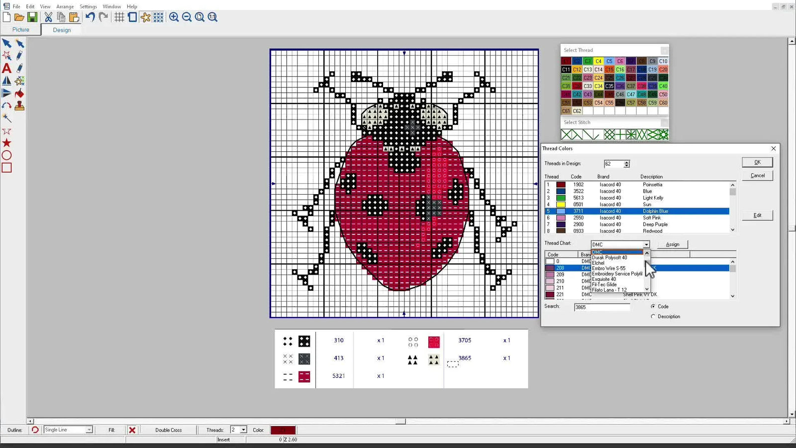 Stop Guessing Thread Colors: Mapping DMC Codes in Hatch Cross Stitch 3 Without Wrecking Your Palette