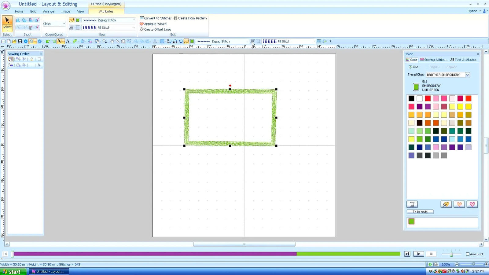 Closed Paths That Actually Stitch: Using the Line Region Tool (Close Straight) in PE-Design Layout & Editing Without Thread Breaks