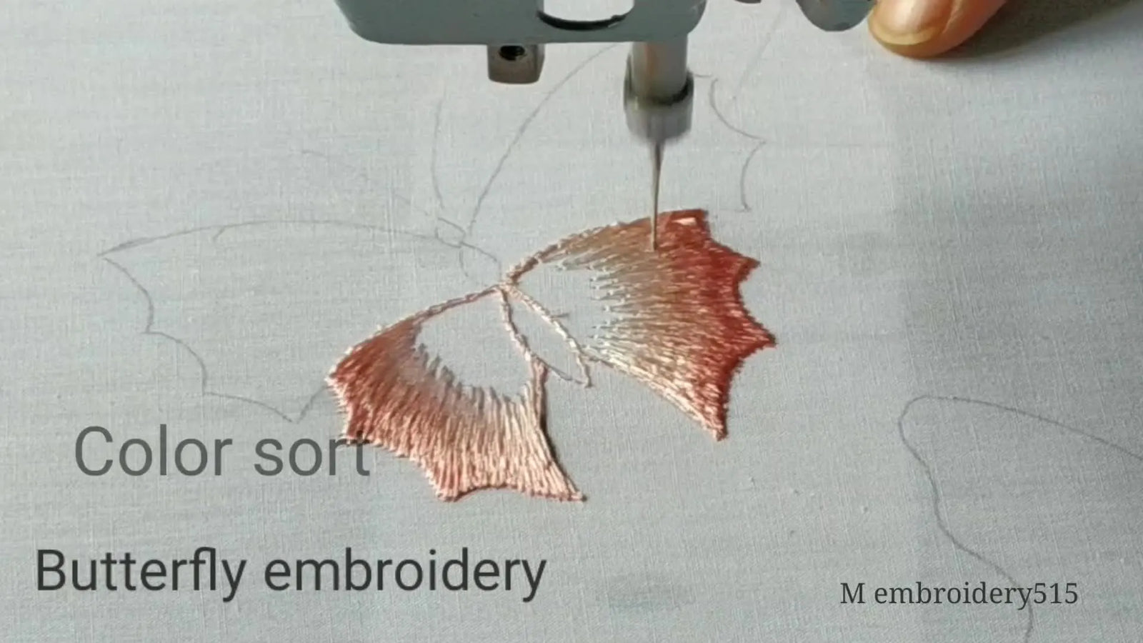 Machine Embroider a Multi‑Color Butterfly with Seamless Gradients
