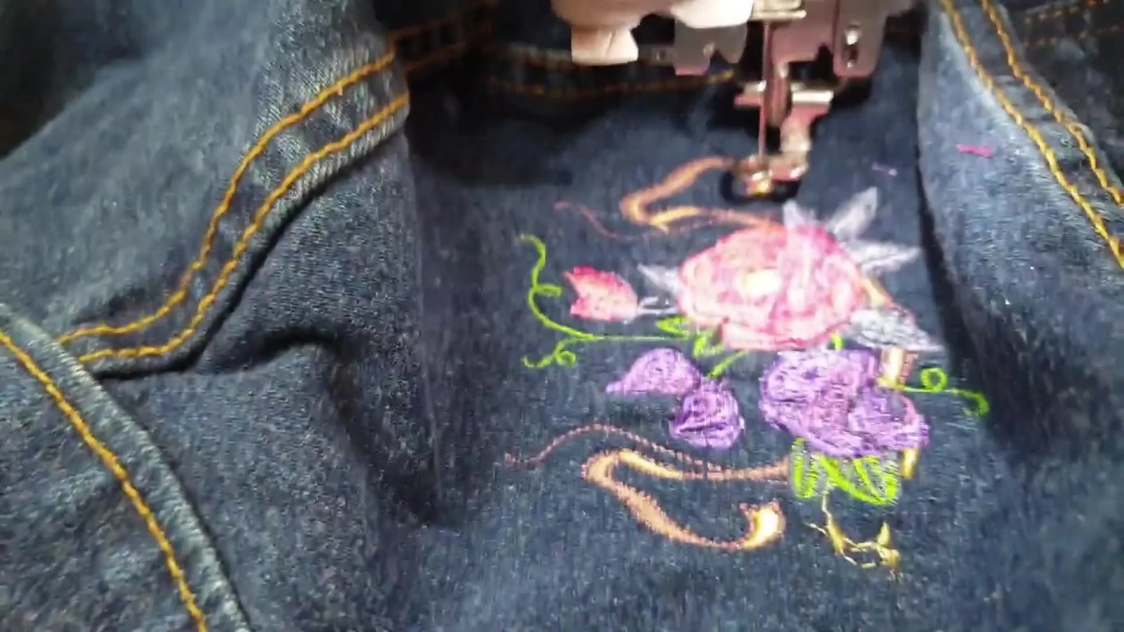 Upcycling a Heavy Denim Jacket on the Brother SE600: Floating the 4x4 Hoop Without Tears (and How to Mirror the Second Shoulder)