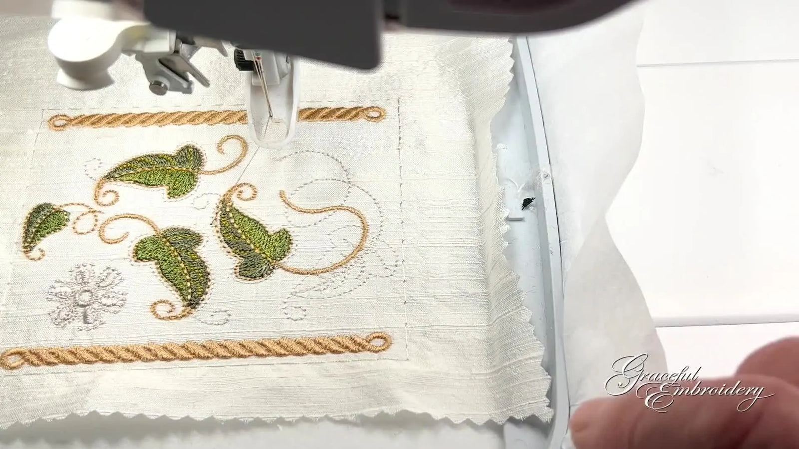 Float Silk Dupion Like a Pro: The Graceful Ivy Border Stitch-Out That Won’t Shift, Pucker, or Waste Thread
