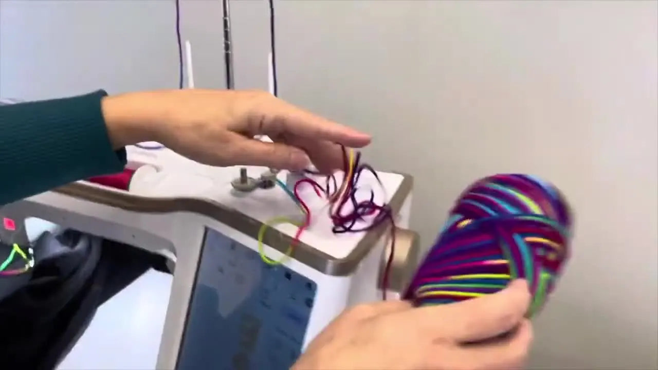 Yarn Couching on a Baby Lock Meridian 2 Sweatshirt: The No-Pucker Setup That Keeps Yarn Smooth and Placement Sharp