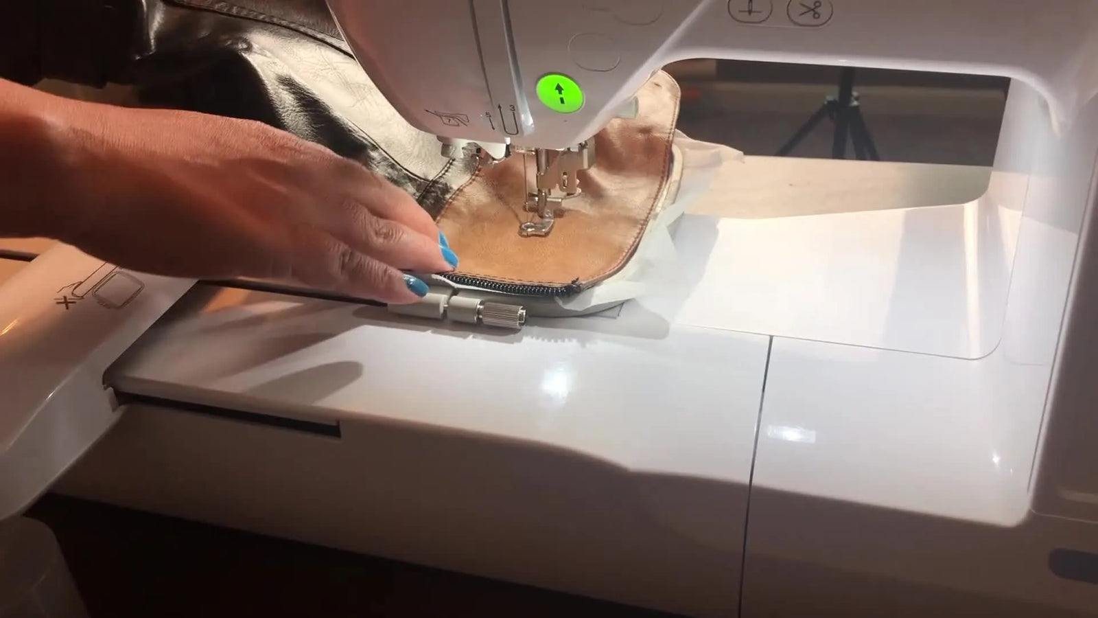 Embroidering Faux Leather Boots on a Brother Single-Needle Machine: The Floating Method That Actually Stays Put