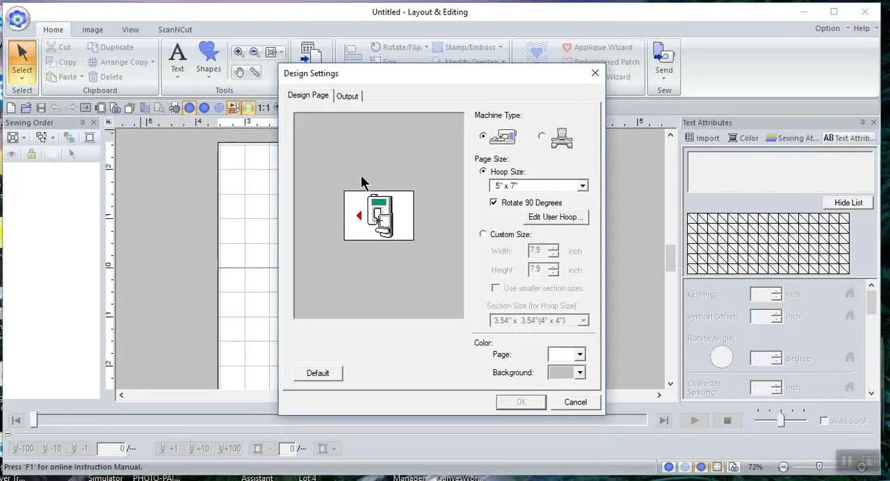 PE-Design 11 Design Settings That Save Real Stitch-Outs: Hoops, Output Area, Fabric Selector, and a Workspace You Can Trust