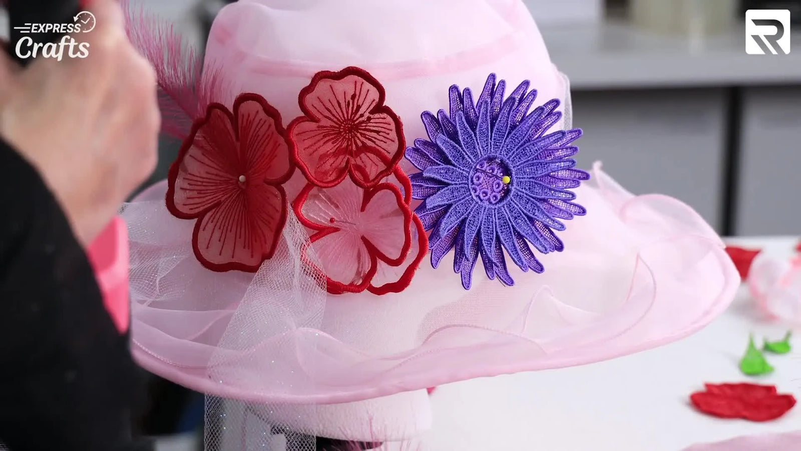 Derby-Ready Drama: Stitch 3D Freestanding Lace Organza Flowers on a Ricoma Multi-Needle (Without Wasting Stabilizer)