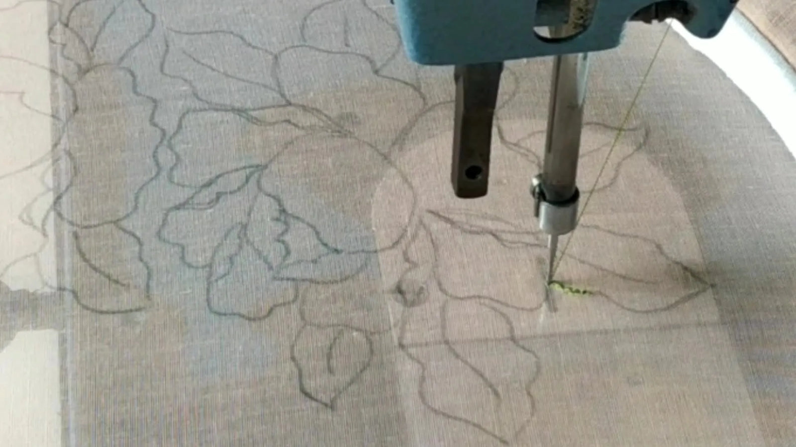 From Outline to Art: Free‑Motion Machine Embroidery of a Rose Design
