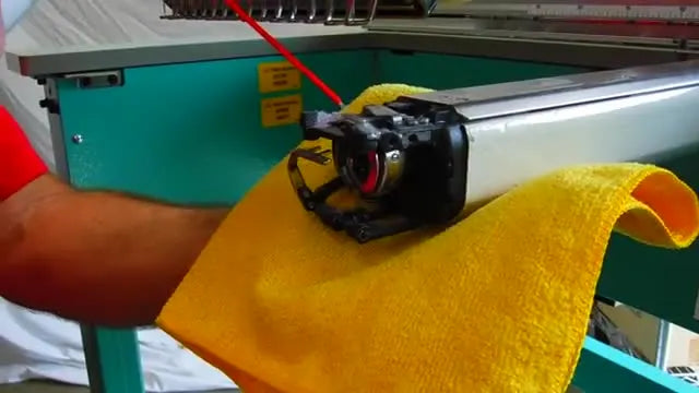 Hook Wash on a Commercial Multi-Needle Embroidery Machine: The 5-Minute Rotary Hook Clean That Prevents Breaks, Noise, and Costly Downtime