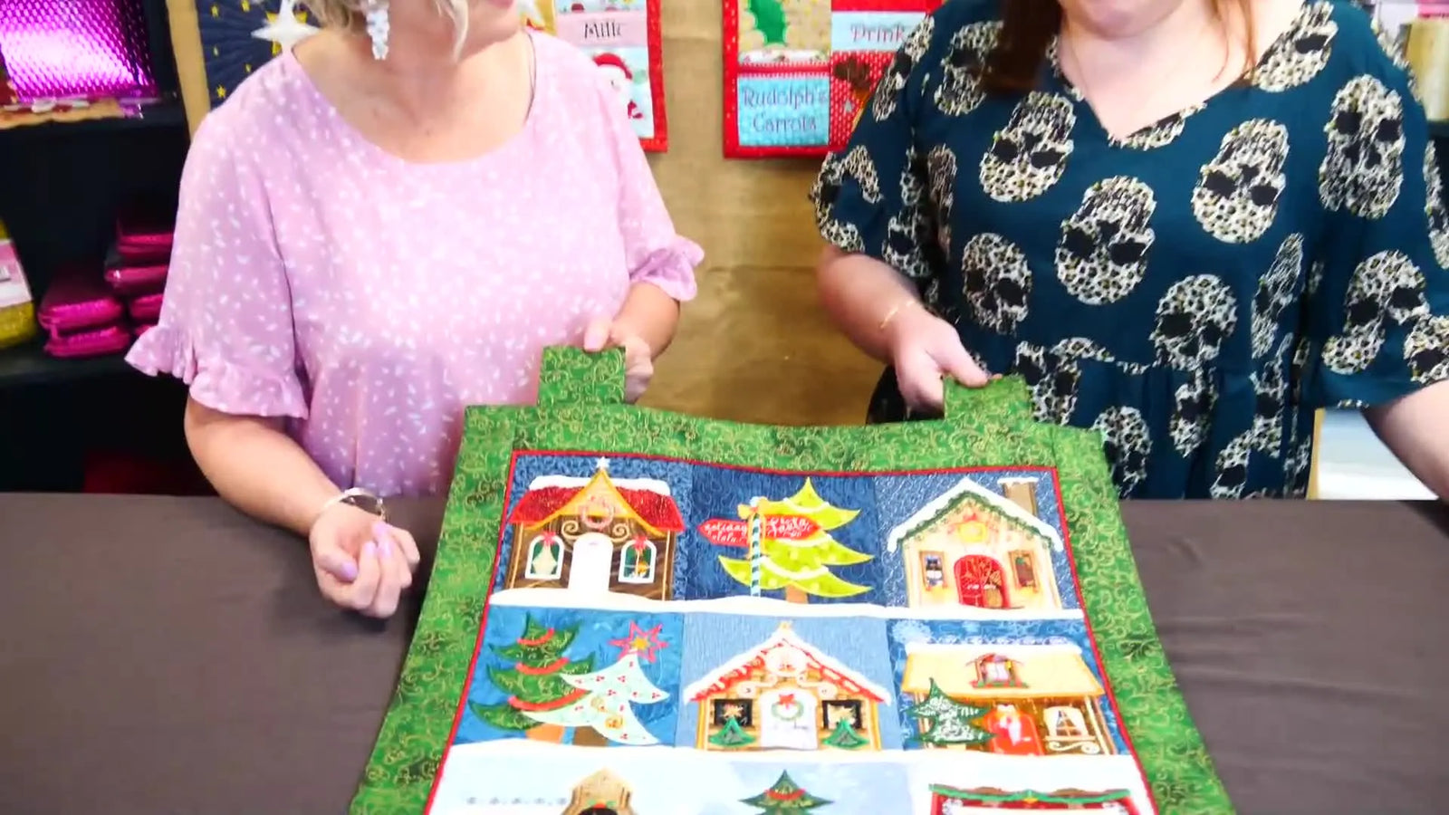 Sweet Pea Christmas Village Sew-Along: Fussy-Cut Windows, Custom Signs, and Hoop-Size Choices That Actually Stitch Clean