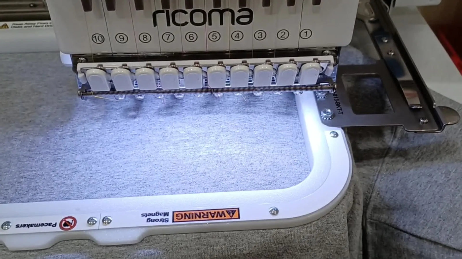 Glitter HTV Appliqué on a Ricoma EM-1010: The “Peel-First” Method That Saves Sweatshirts (and Your Sanity)