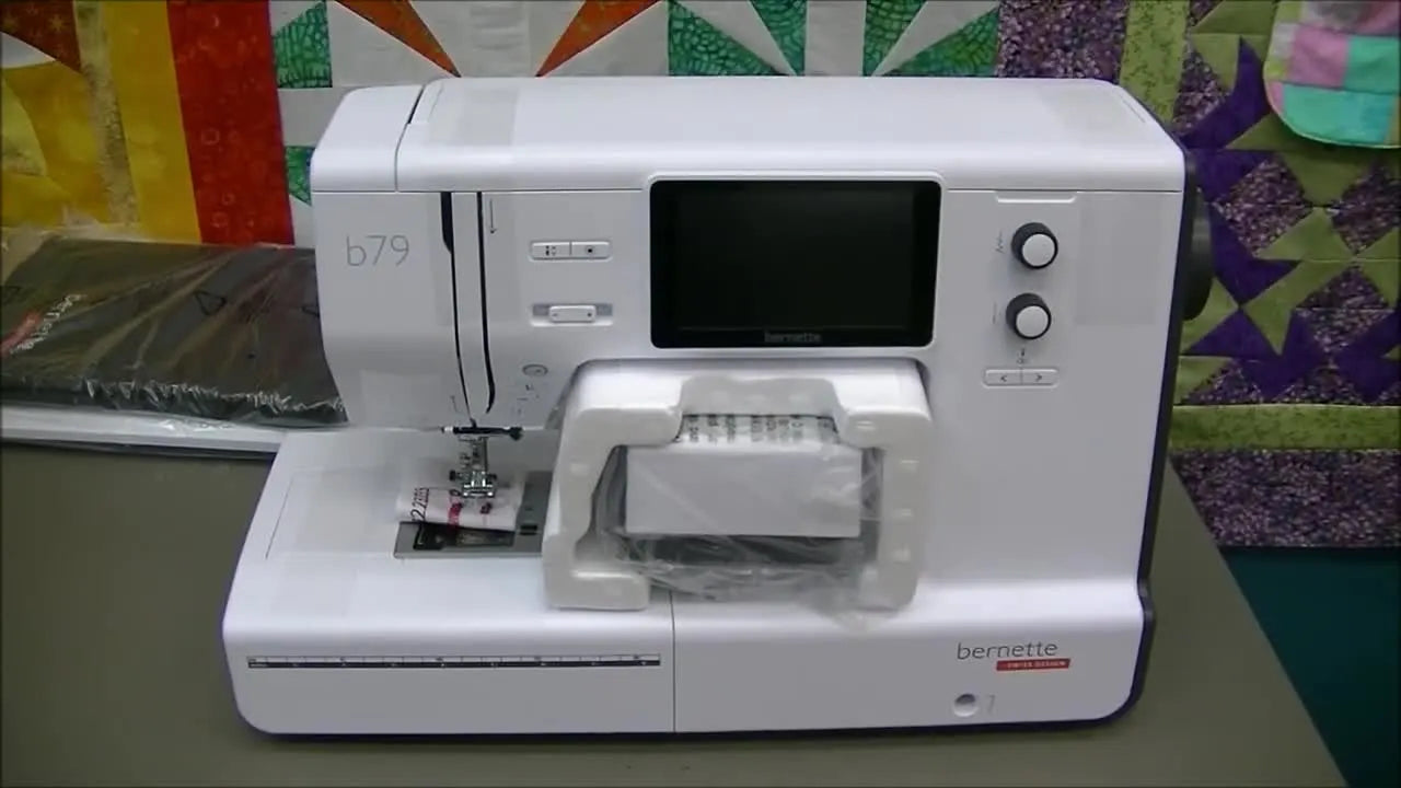bernette b79 Unboxing That Actually Prevents Mistakes: Find the Hidden Foot Control, Mount the Embroidery Unit, and Organize Every Accessory