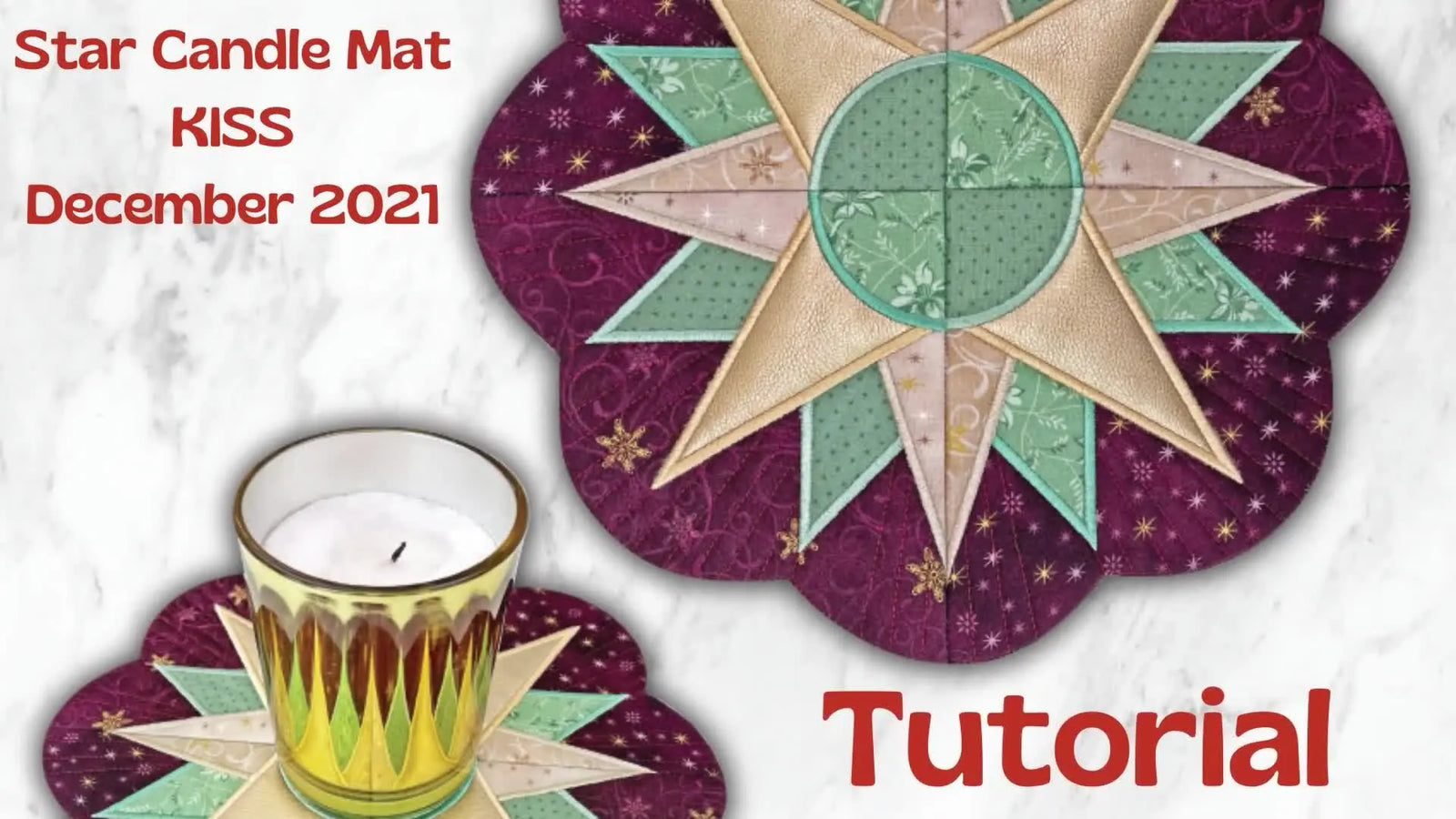 Star Candle Mat ITH Appliqué: The Clean-Trim, Perfect-Point Method That Makes This Project Look Expensive