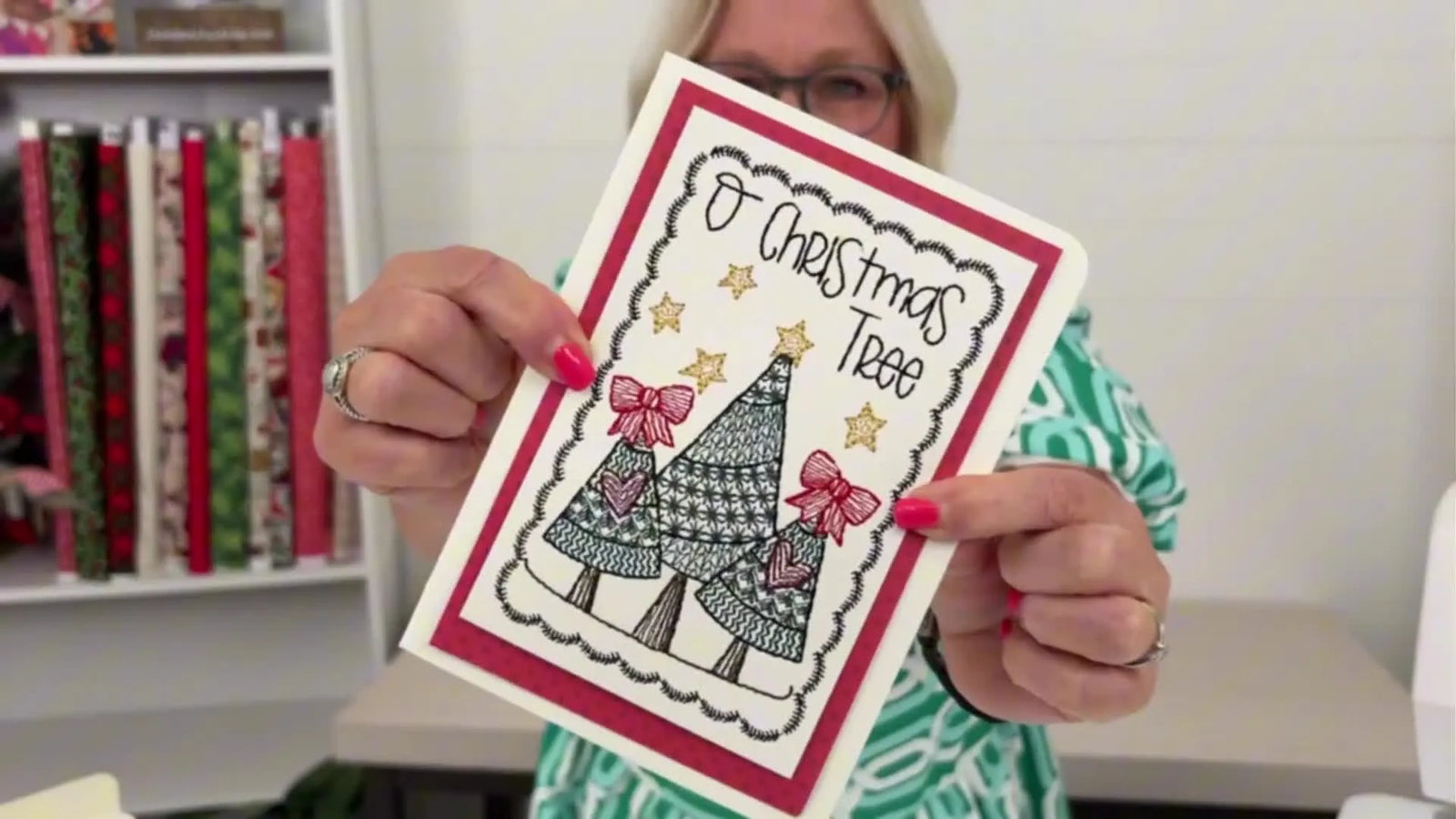 Crisp, Tear-Free Embroidered Christmas Cards on the Janome 550E/550LE: The Floating Method That Actually Holds