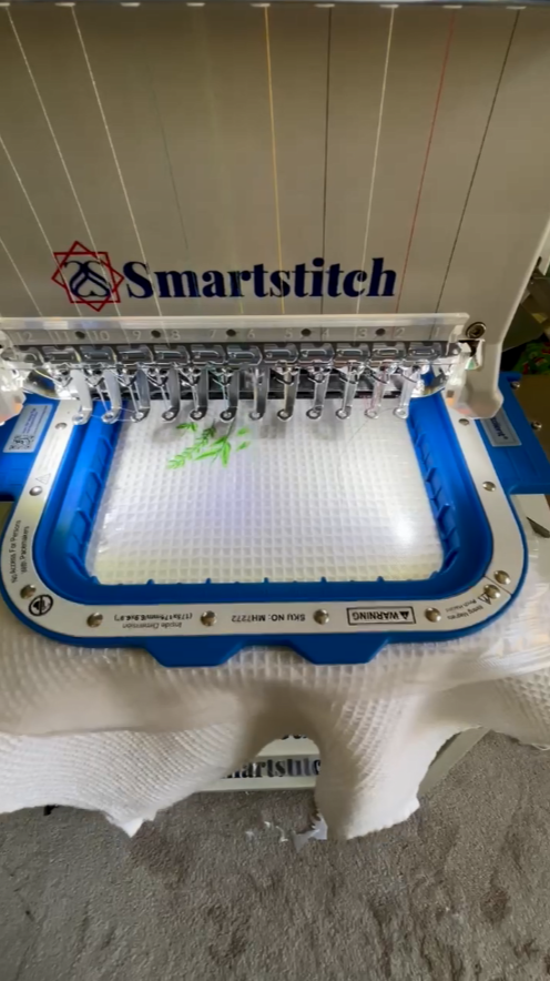 side of cap embroidery hoop for smartstitch embroidery machine