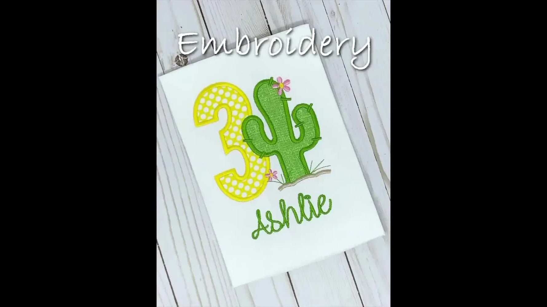 Embroidery appliqué designs with numbers and names