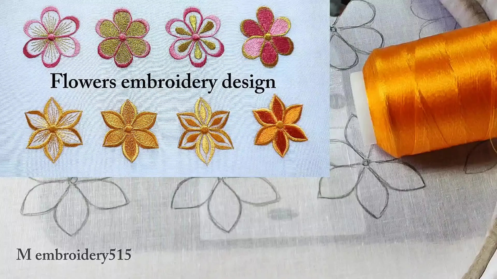 Stunning Flower Embroidery: A Machine Embroidery Guide