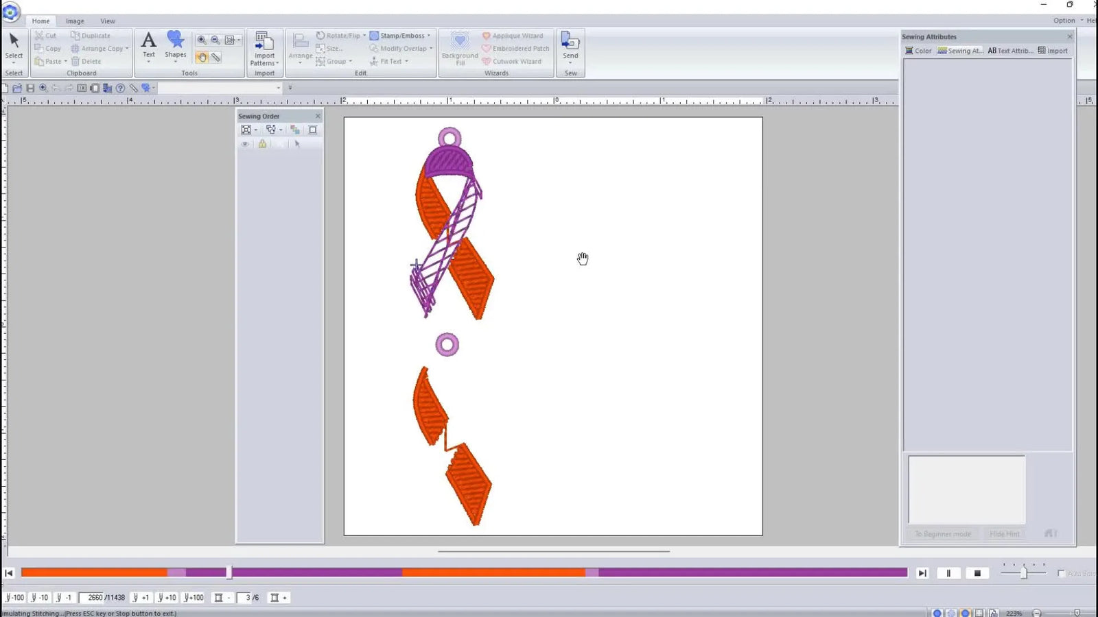 Stop the Gaps: Stitching FSL Eczema & Psoriasis Awareness Ribbons the Way the File Was Built (Orange-Then-Purple)
