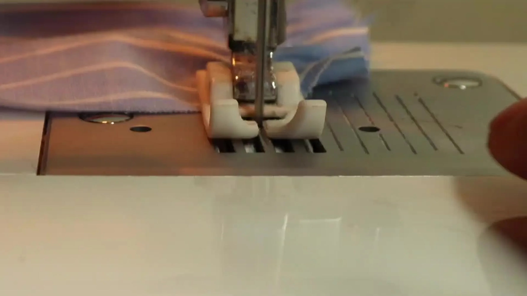 Perfectly shirred fabric with multiple, evenly spaced straight rows.