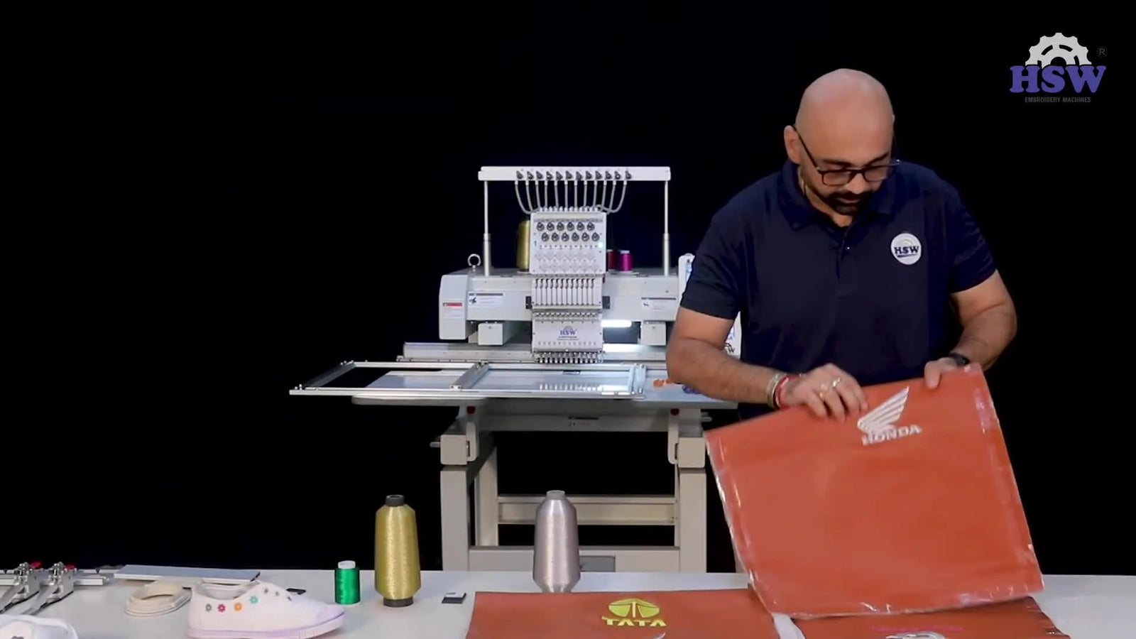 Metallic Thread on Leather (Rexine) Without Tears: The HSW 2032 Speed-and-Needle Setup That Saves Your Job