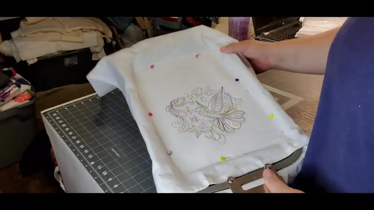 Flour Sack Tea Towel Embroidery on a Ricoma MT-1501: The Floating Trick That Stops Shifting (and Saves Towels)