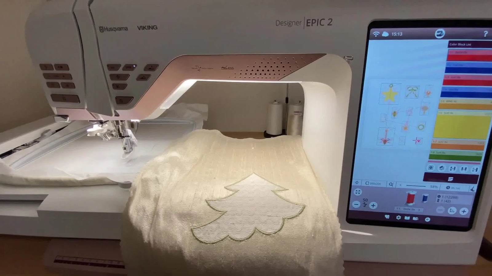 The “Stitch-and-Remove” Trick on a Husqvarna Viking EPIC 2: Perfectly Placed Crazy-Quilt Ornaments Without Hoop Burn
