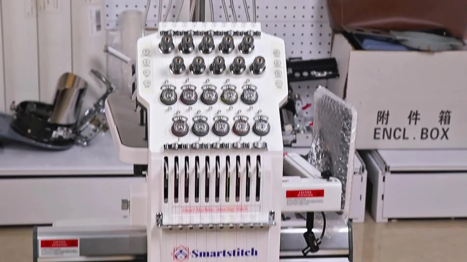 Uncrating the Smartstitch Multi-Needle Embroidery Machine Without Damage: The Buckle Trick, the Hidden Shipping Bolts, and a Clean First Setup