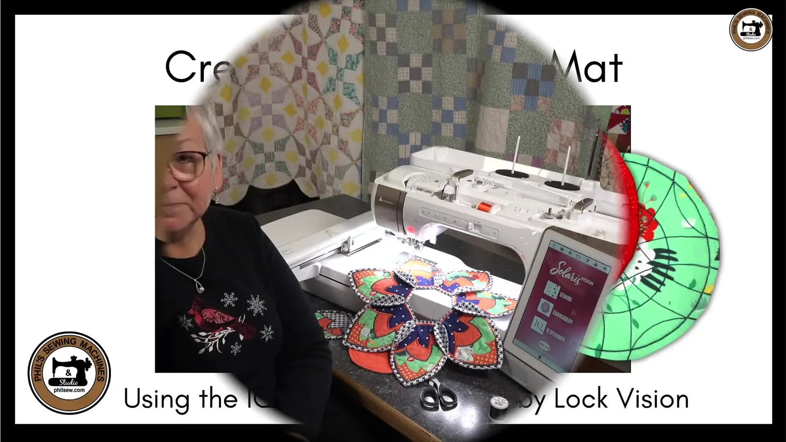 Baby Lock Solaris Vision IQ Designer Candle Mat: The “Float-and-Baste” Method That Saves Small Fabric Scraps (and Your Sanity)